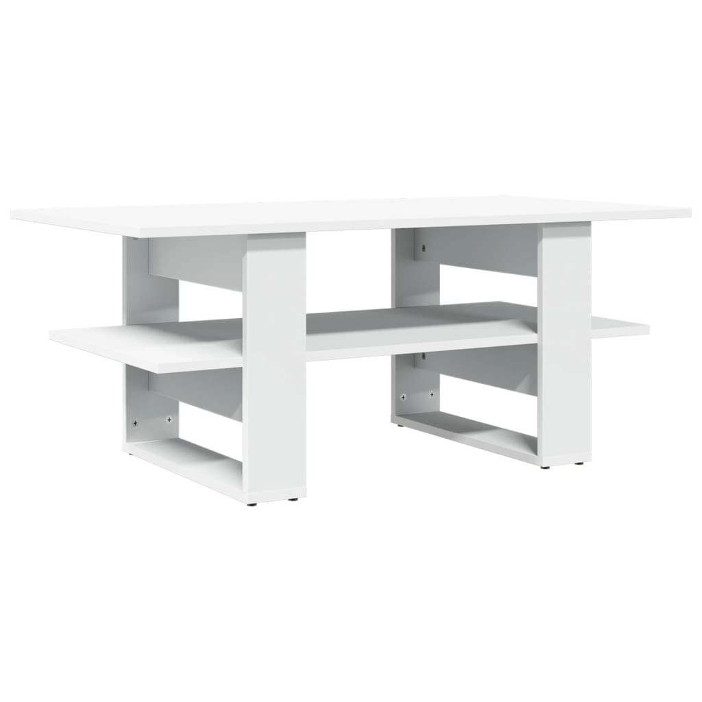 Vidaxl Mesa de Centro Madera de Ingeniería 102x55x42 Cm Blanco
