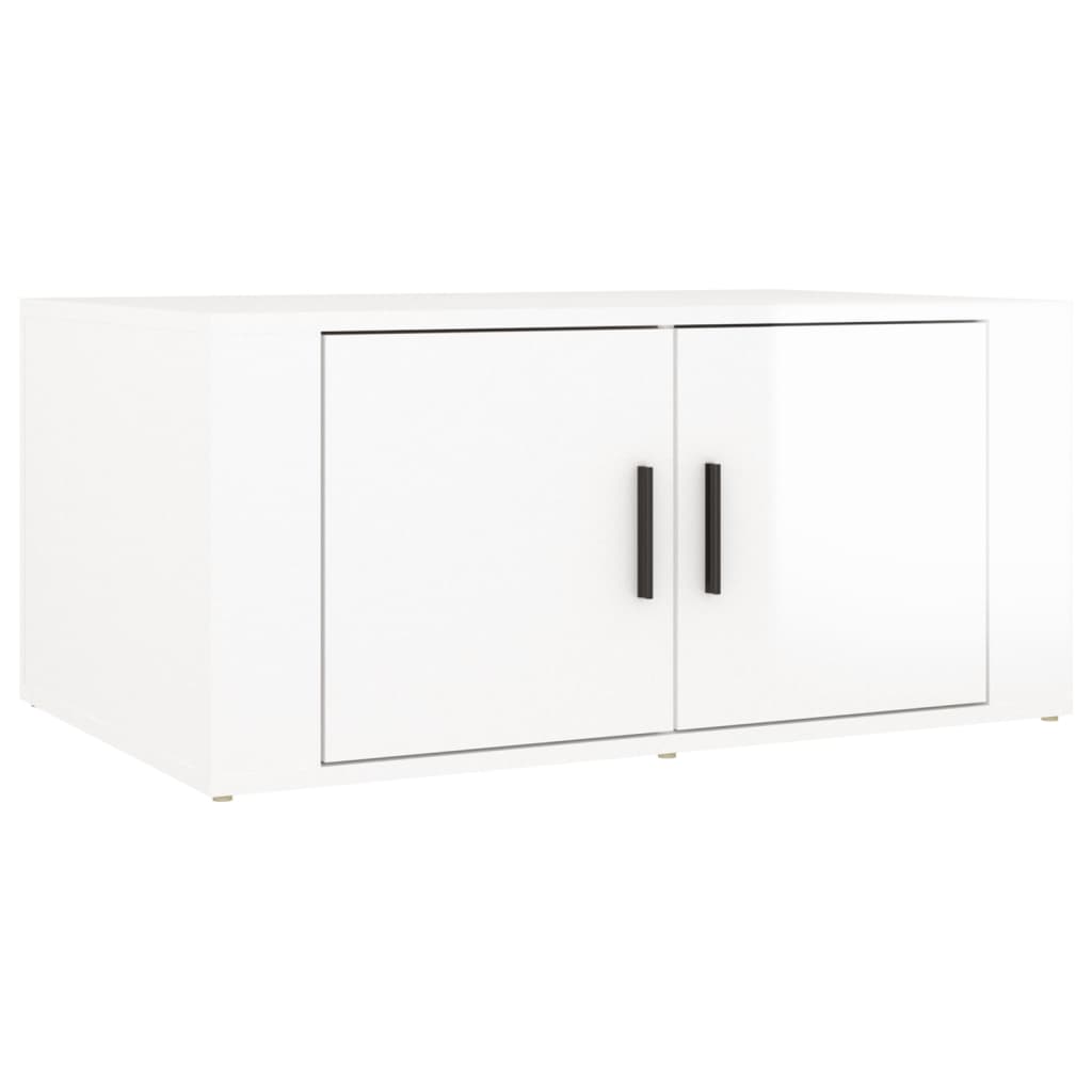 Vidaxl Mesa de Centro Madera Contrachapada 80x50x36 Cm Blanco