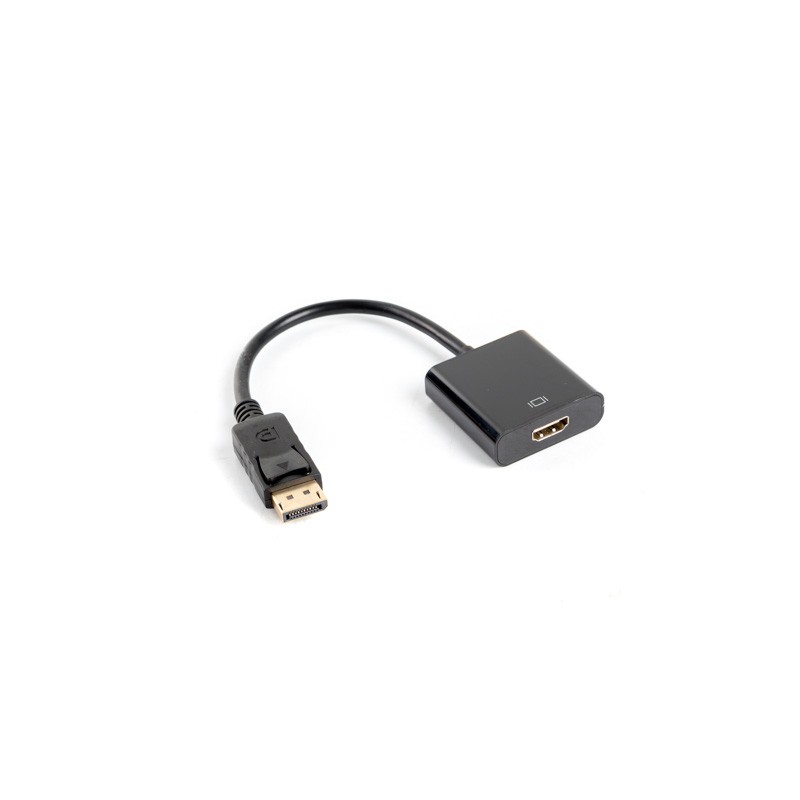 Lanberg - AD-0009-BK adaptador de cable de vídeo 0,1 m DisplayPort HDMI tipo A (Estándar) Negro AD-0009-BK
