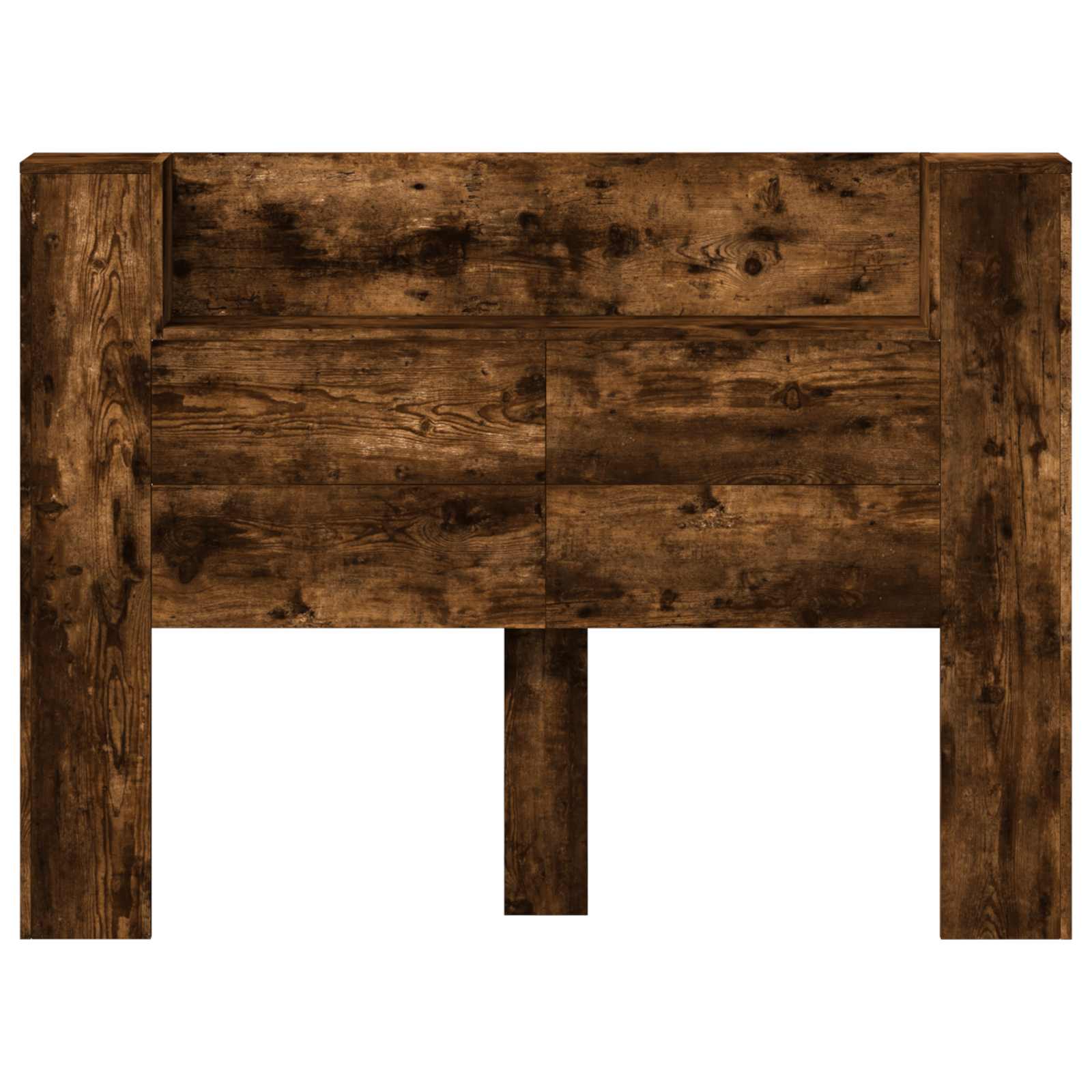 vidaXL Cabecera con tira de luces LED Madera de ingeniería Multicolor