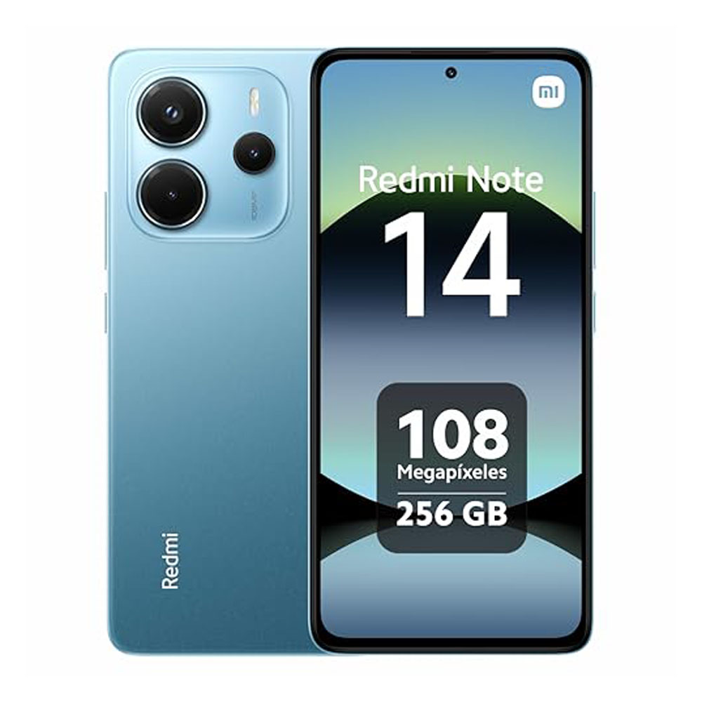 Xiaomi Redmi Note 14 8GB+256GB Teléfono Móvil | Pantalla AMOLED 6.67" 120Hz | Cámara 108MP | Batería 5500mAh Sin cargador