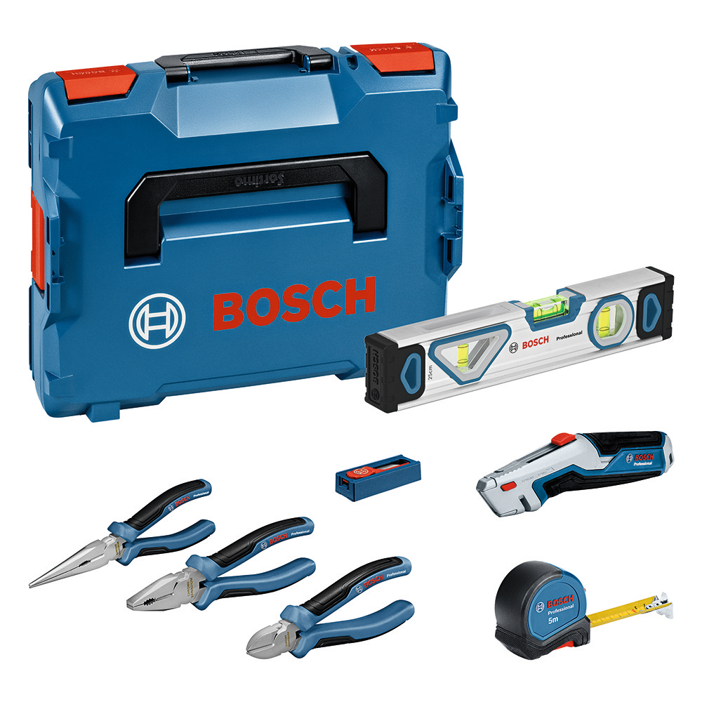 BOSCH 0615990N2S Kit combinado de alicates y herramientas manuales (16 piezas)