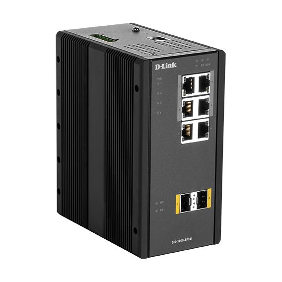D-Link DIS?300G?8PSW 6 puertos RJ-45 Negro DIS-300G-8PSW