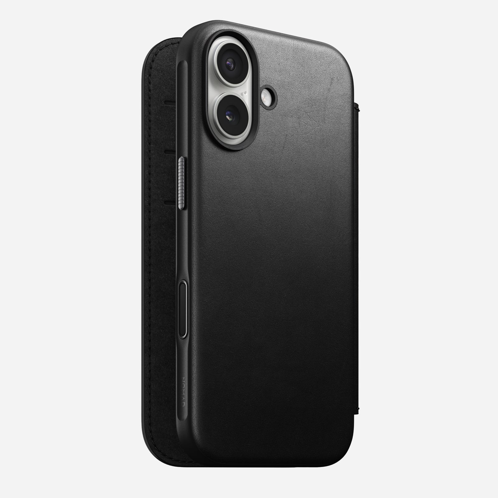 Nomad Modern Leather Folio funda para teléfono móvil 16 cm (6.3") Negro