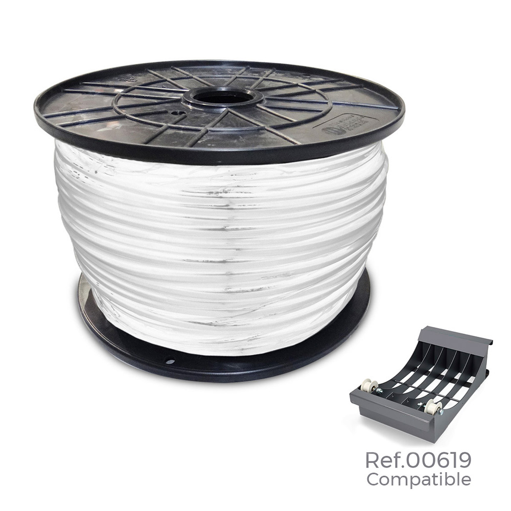 Edm - Manguera Acrílica Blanca de Alta Resistencia 200mts en Bobina Grande ø400x200mm