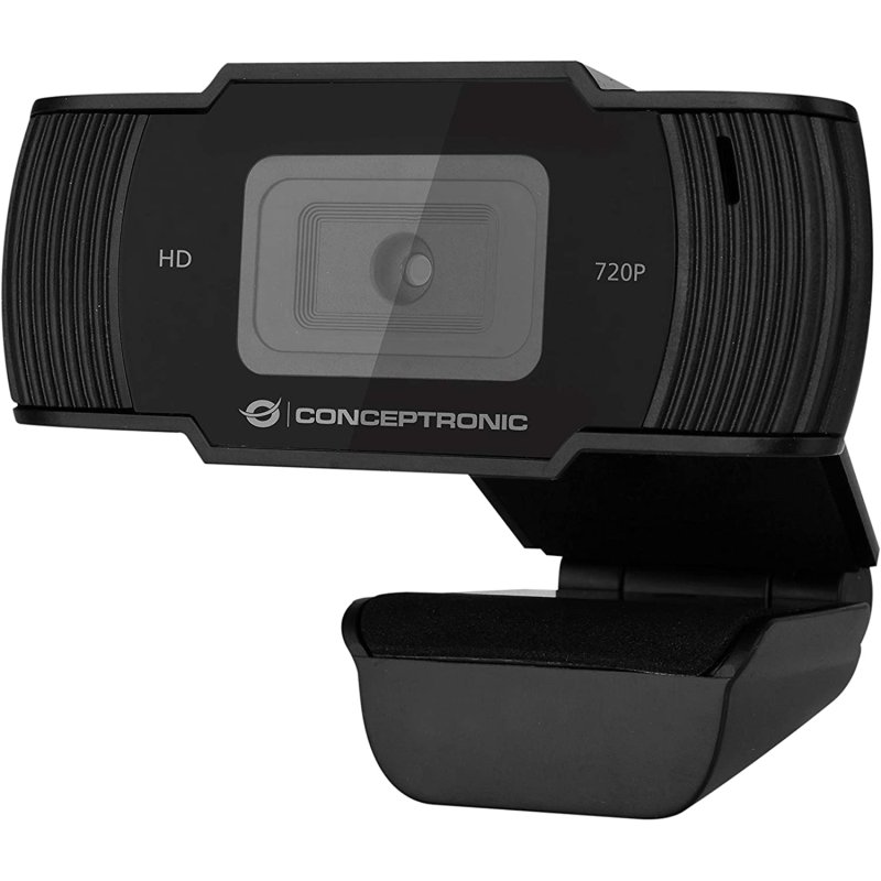 Conceptronic Webcam 720p para Videoconferencias con Micrófono Reductor de Ruido
