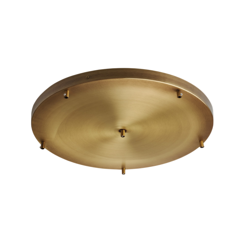 Roseta Roseta multicable en hierro bronceado d. 50 con 6 agujeros H.3 Ø50 BL290-PL6-DM50-BRZ - Bonetti Illumina