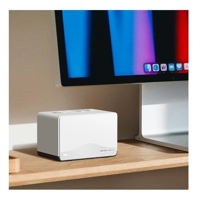 Wifi Link 2,4 GHz 5 GHz Rango de Transferencia Hasta 3568 Mbps (688 Mbps en 2,4 GHz + 2880 Mbps en 5 GHz) MERCUSYS HALO H27BE(2-PACK)  | Blanco