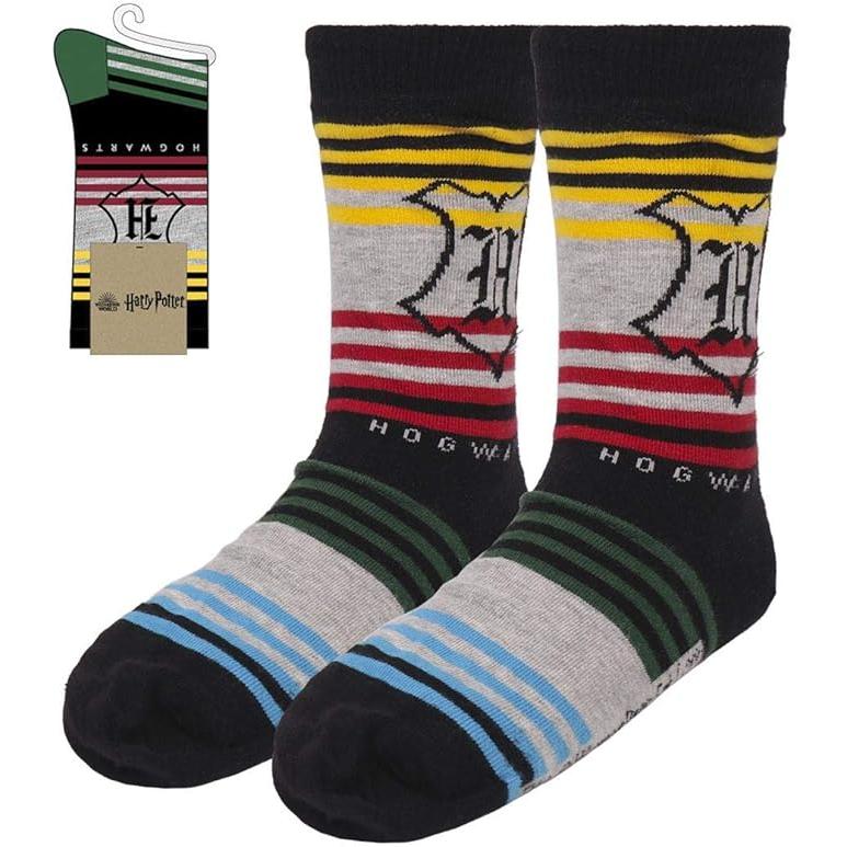 Cerdá Calcetines Harry Potter Negro Rayas de Algodón Elástico