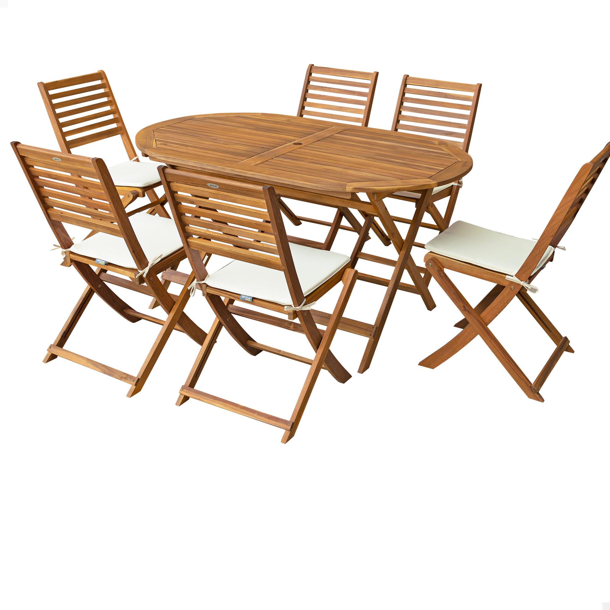Conjunto muebles terraza con sillones y mesita ratán Aktive