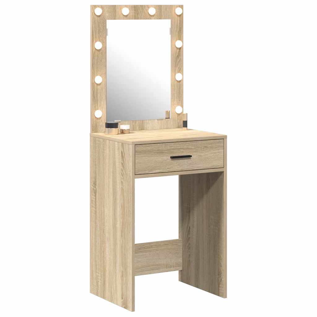vidaXL Mesa Tocador Roble Sonoma 50 x 41 x 135 cm Madera de ingeniería