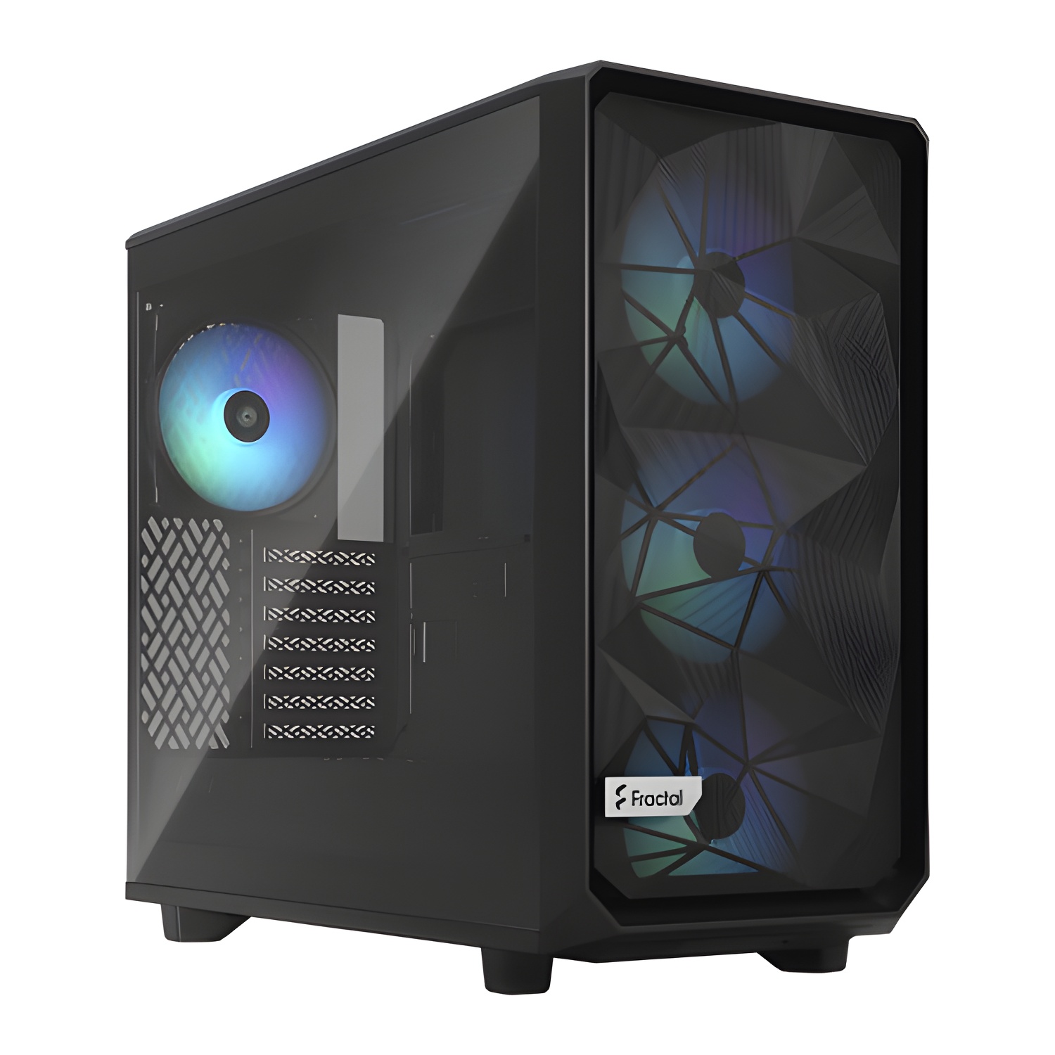 Caja Fractal Design Meshify 2 Lite RGB Cristal Templado Negro
