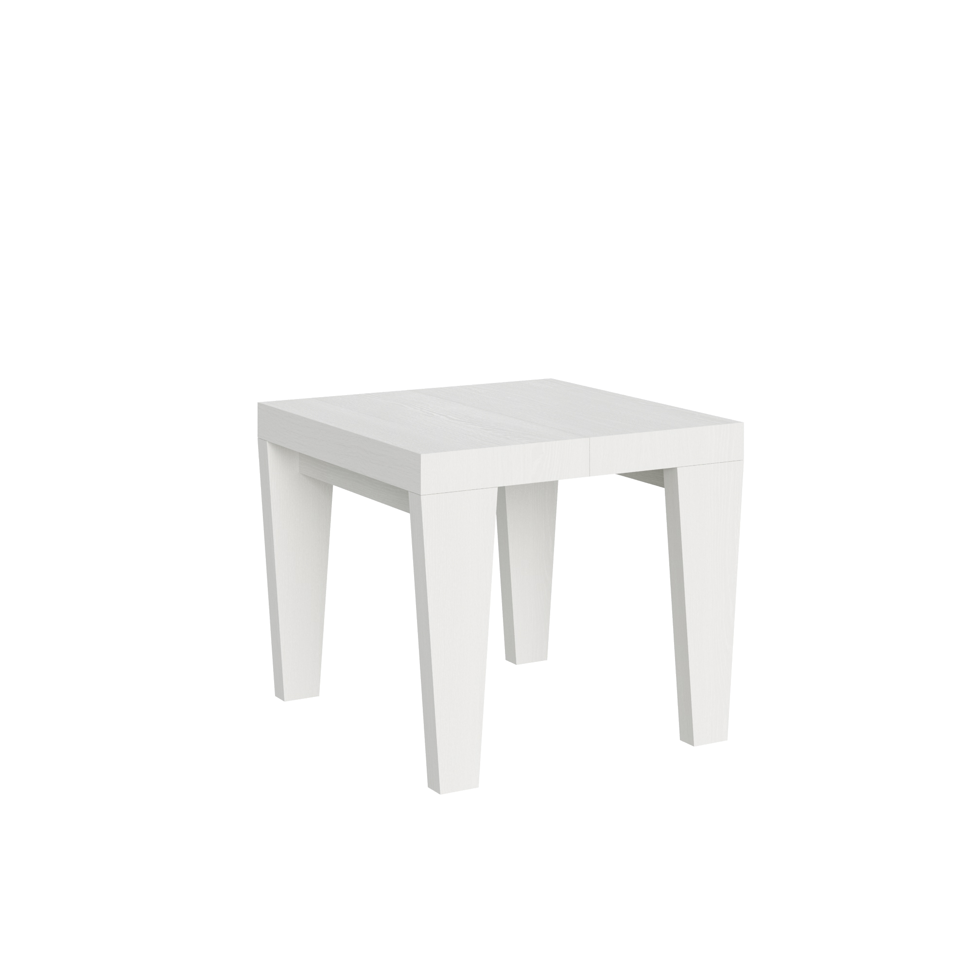 Mesa extensible 90x90/246 cm Spimbo Fresno Blanco - Itamoby