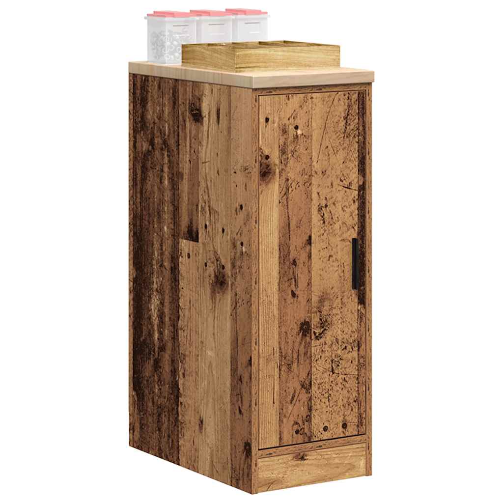 vidaXL Armario de almacenamiento para garaje roble marrón 30x51x85 cm en color Marrón roble/Roble Sonoma/Roble ahumado y más | almacenamiento funcional diseño moderno para baño dormitorio sala