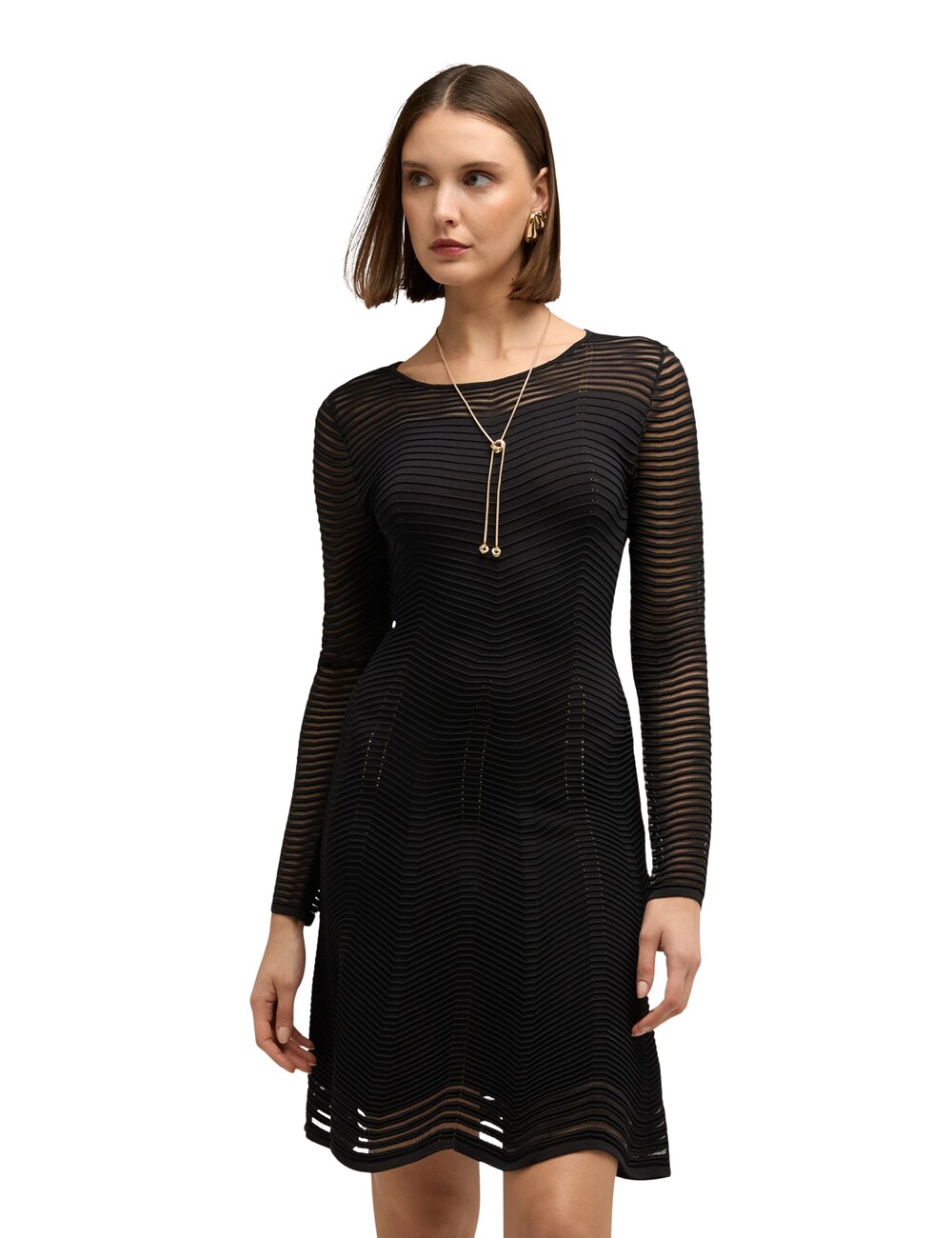 Motivi - Vestido evasé de punto calado