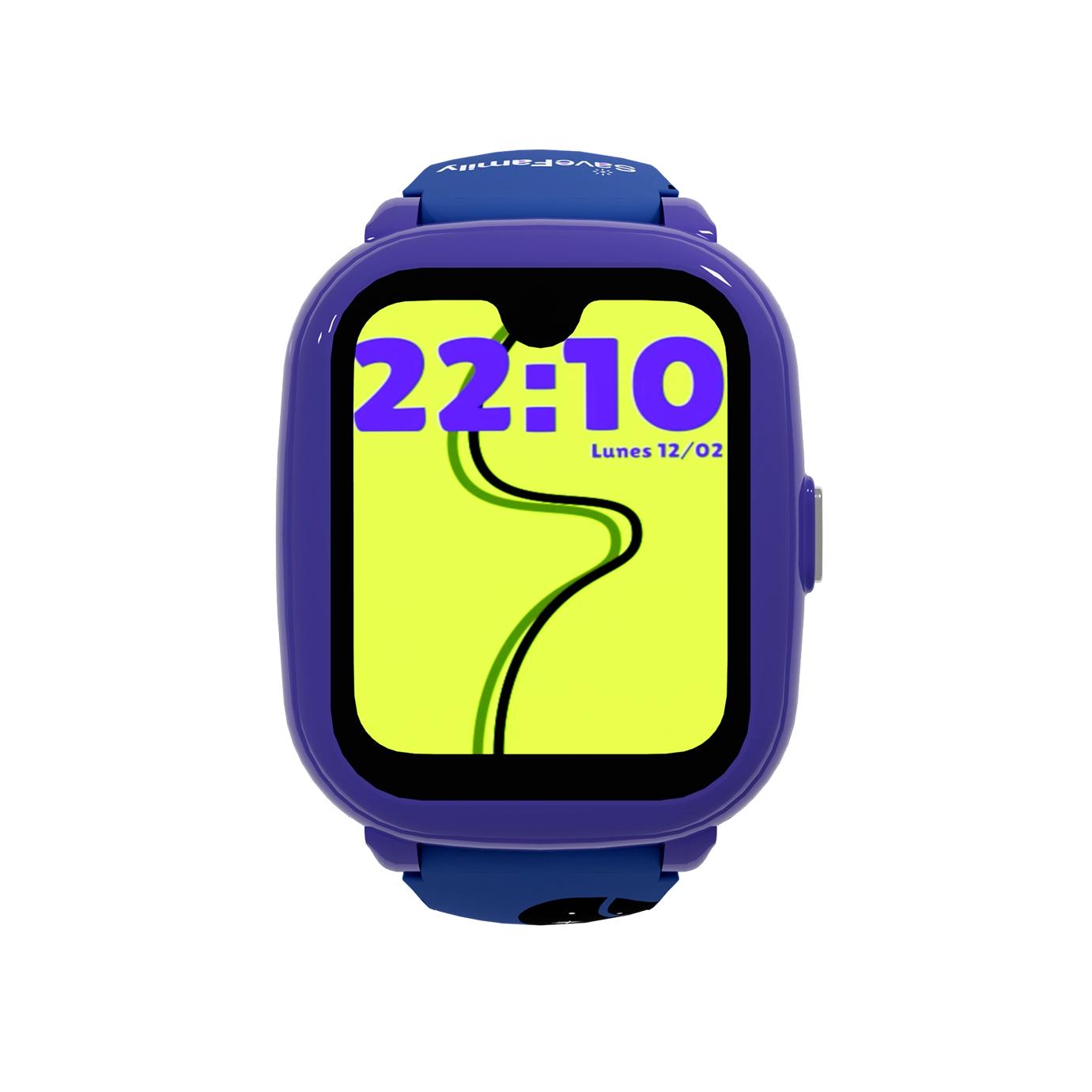 Reloj gps niño SaveFamily Relojes con GPS Iconic Plus 2 4G Reloj Inteligente niño Llamada Vídeo Face ID WhatsApp Inteligencia Artificial IA Spotify WIFI Bluetooth App Estampado Gamer Medidor de constantes relojes inteligentes smartwatch NO INCLUYE SIM