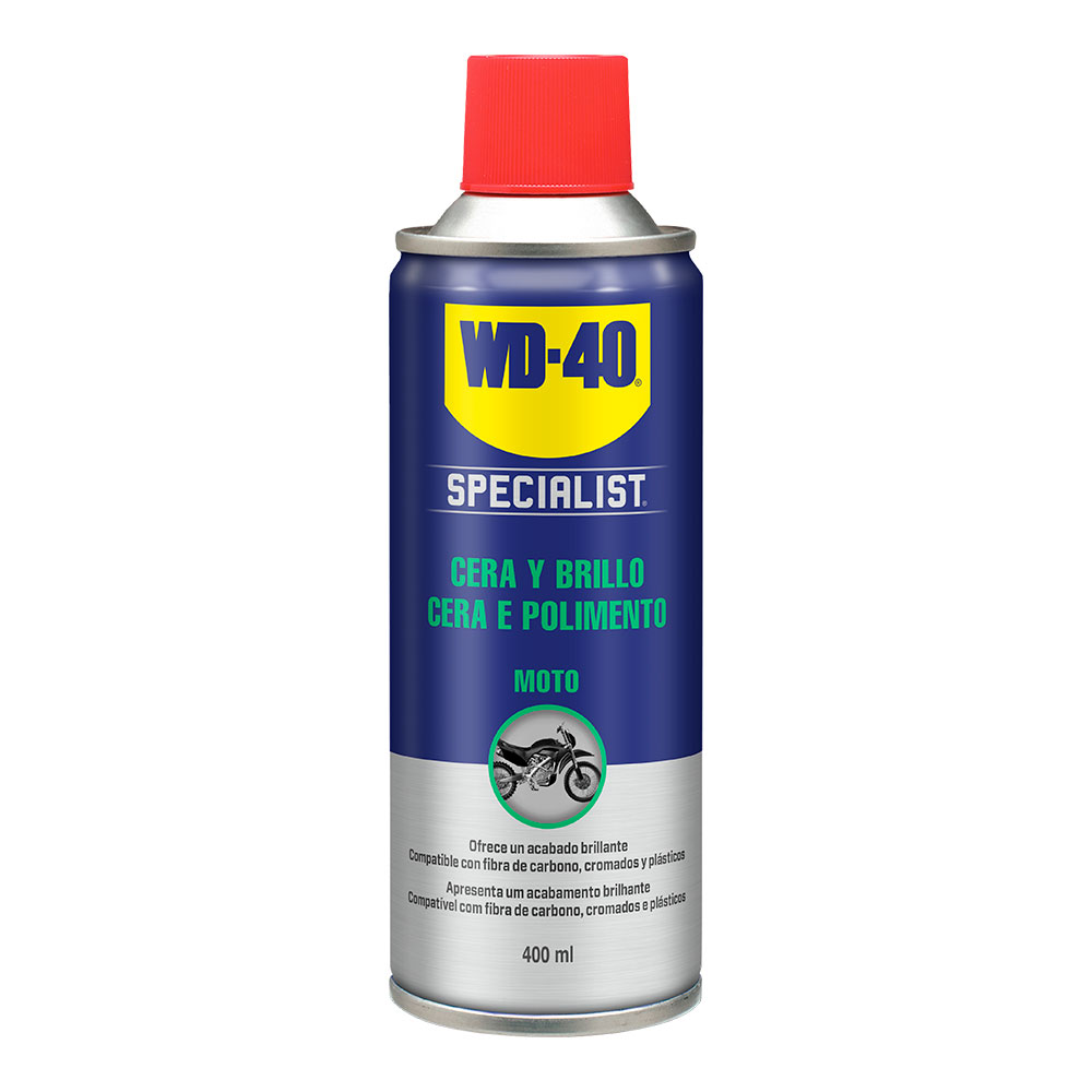 WD40 Cera y Brillo para Moto 400ml - Acabado Brillante y Duradero