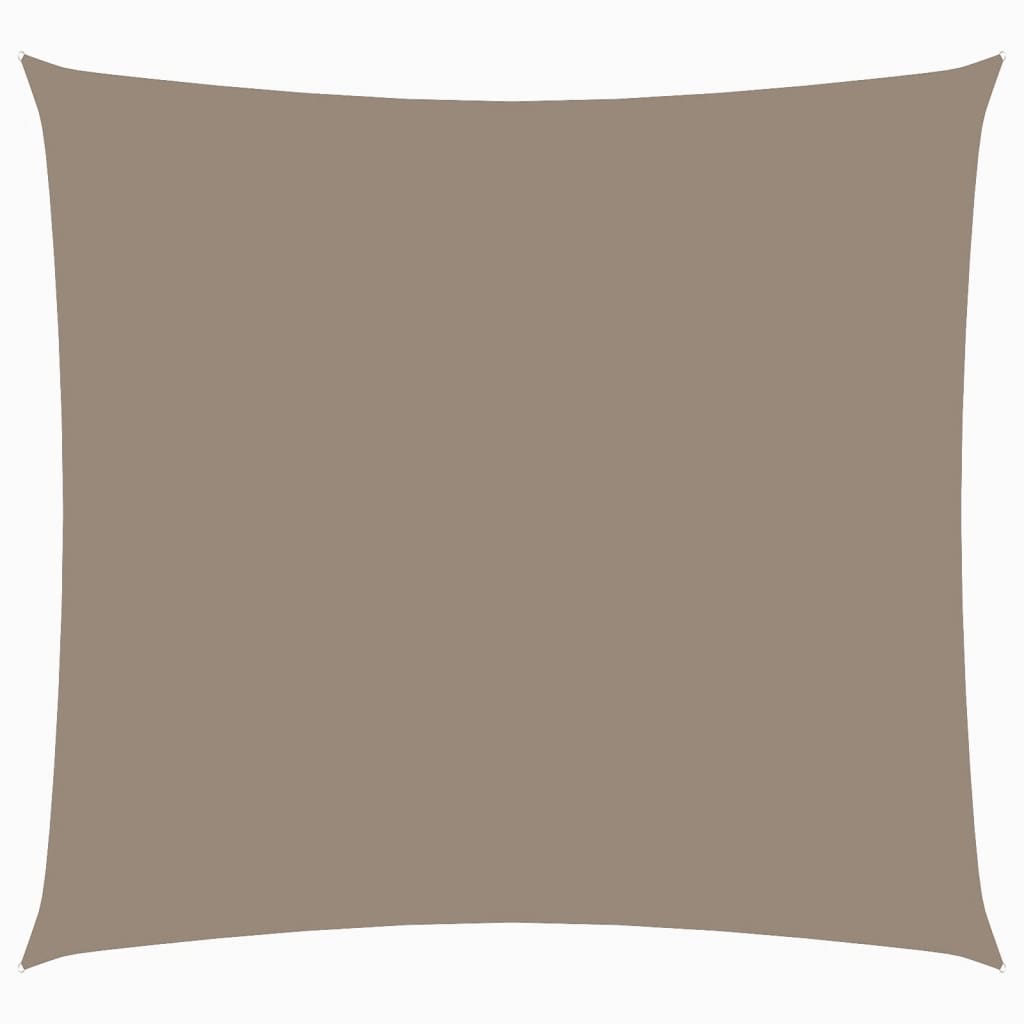 vidaXL Toldo de vela cuadrado tela Oxford gris taupe 6x6 m