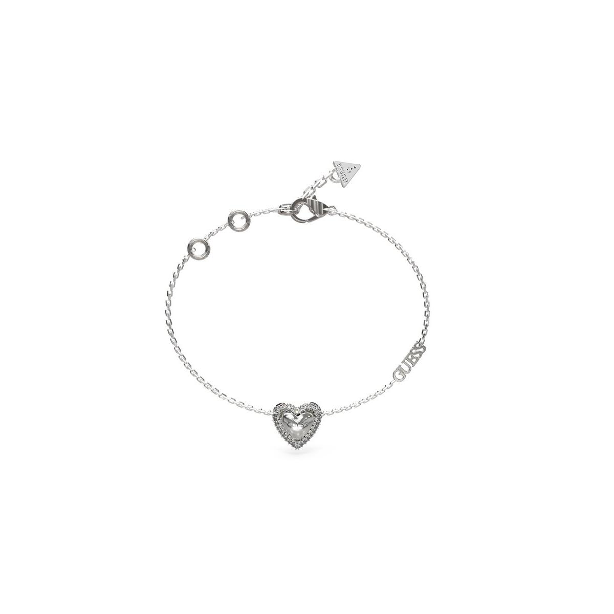 Guess Pulsera Mujer Beloved De Acero Plateado