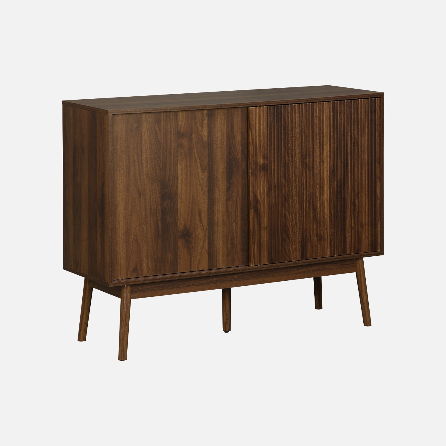 sweeek - Aparador de efecto madera, 115cm , Linear , 115x39x90