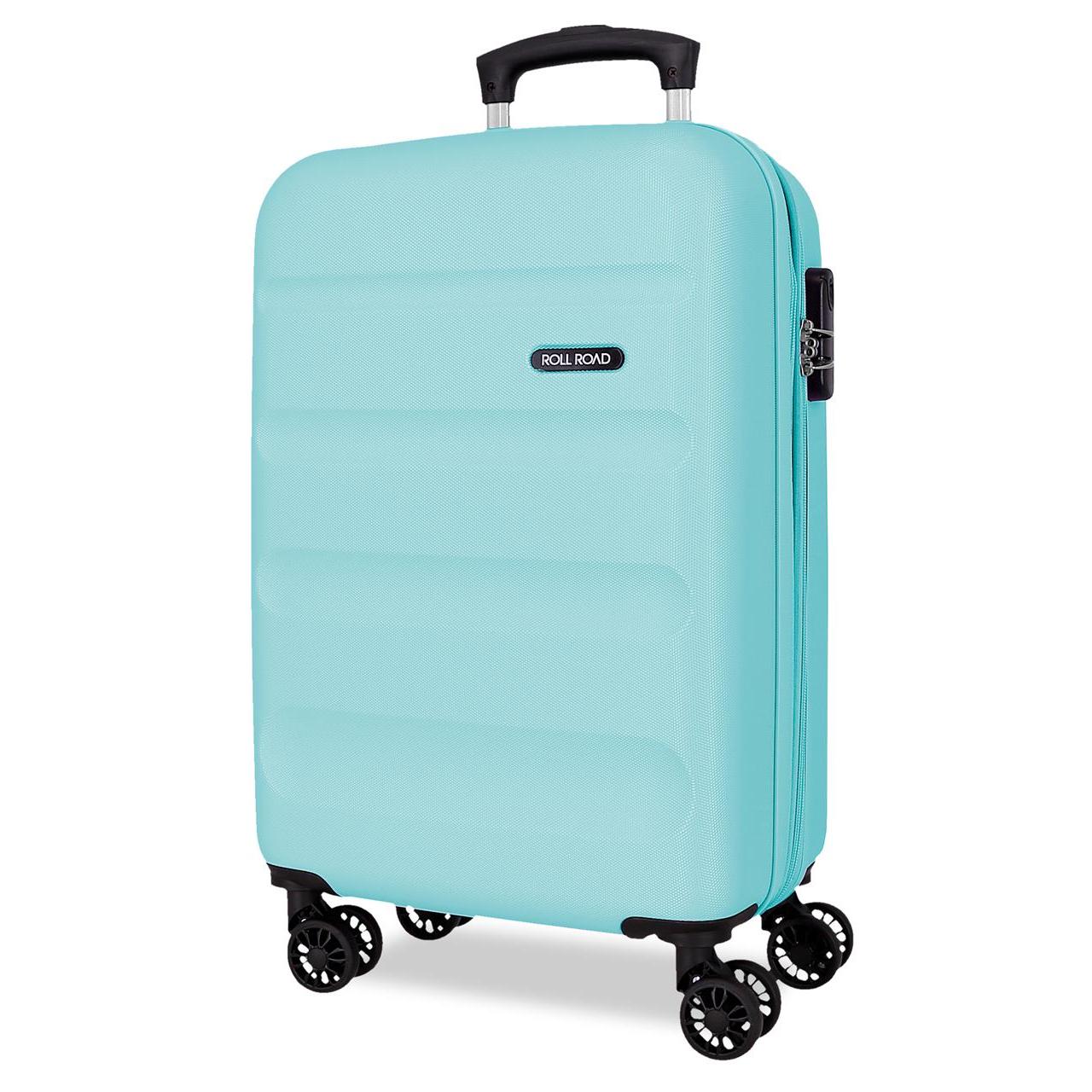 Maleta de cabina Roll road Flex azul claro 35x55x20 cm