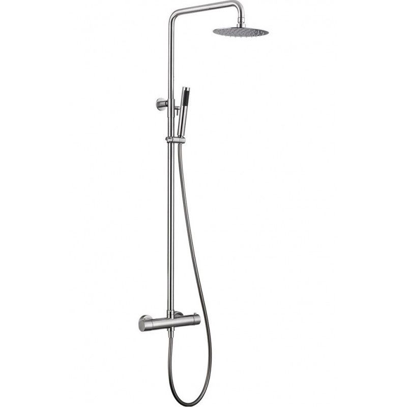Imex Moscú BTK017/AC conjunto de ducha termostática acero inoxidable acabado cromado