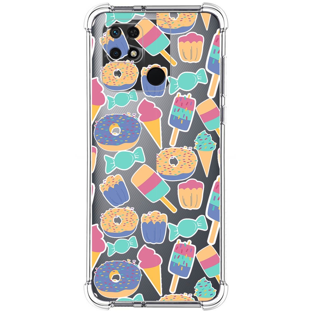Funda Silicona Antigolpes para Xiaomi Redmi 10C diseño Dulces 02 Dibujos