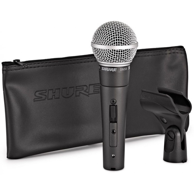 Microfono dinamico cardiode CON INTERRUPTOR, Shure SM58 SE