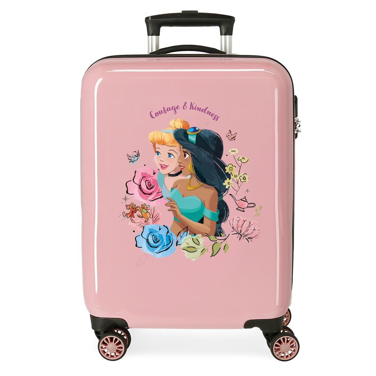 Disney Maleta De Cabina ABS Rígida Princesas Rosa