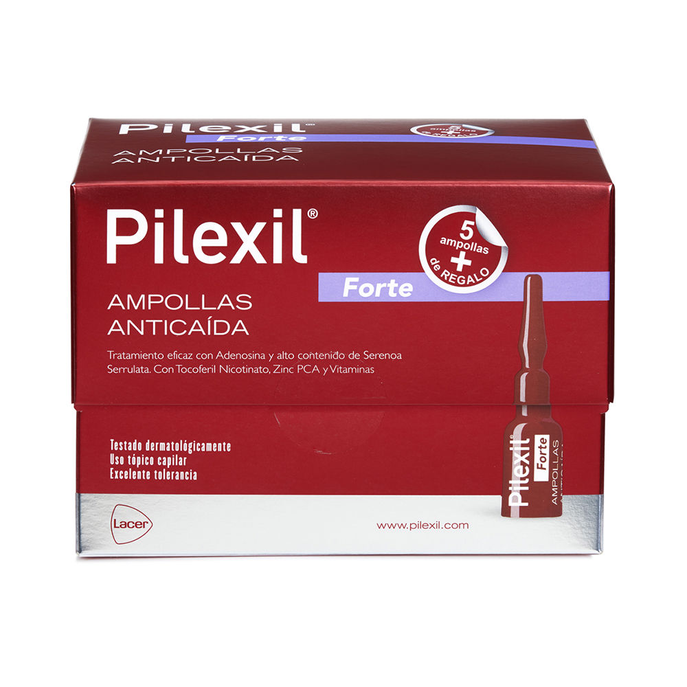 Pilexil - Cabello Pilexil PILEXIL FORTE AMPOLLAS anticaída promo 15 + 5 de regalo