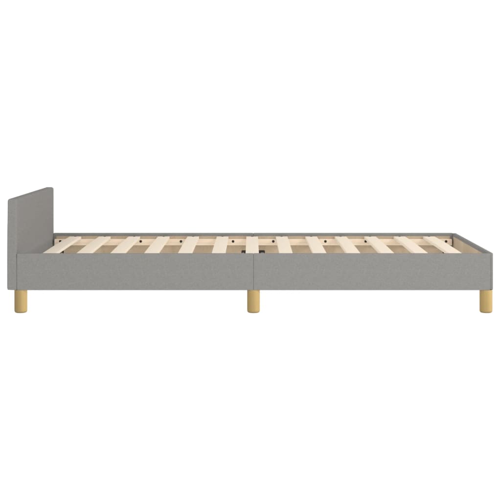 vidaXL Estructura de cama sin colchón tela gris claro 80x200 cm
