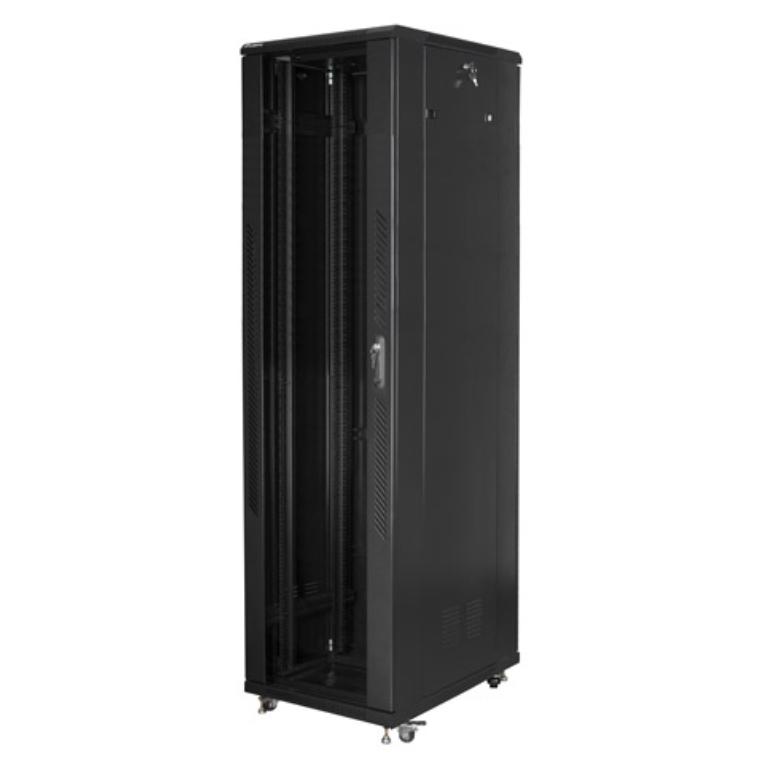 Rack independiente Lanberg FF01-8837-12B 37U 800kg IP20 800x800x1826mm Acero Negro