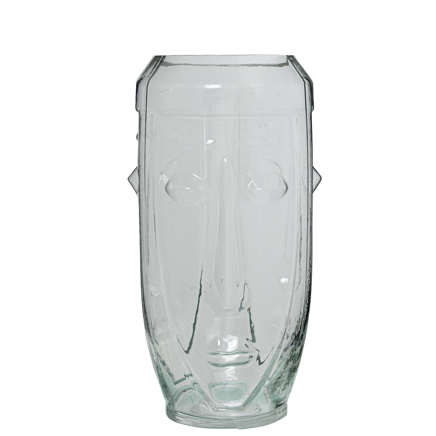 Jarron cristal rostro transparente 14x28cm