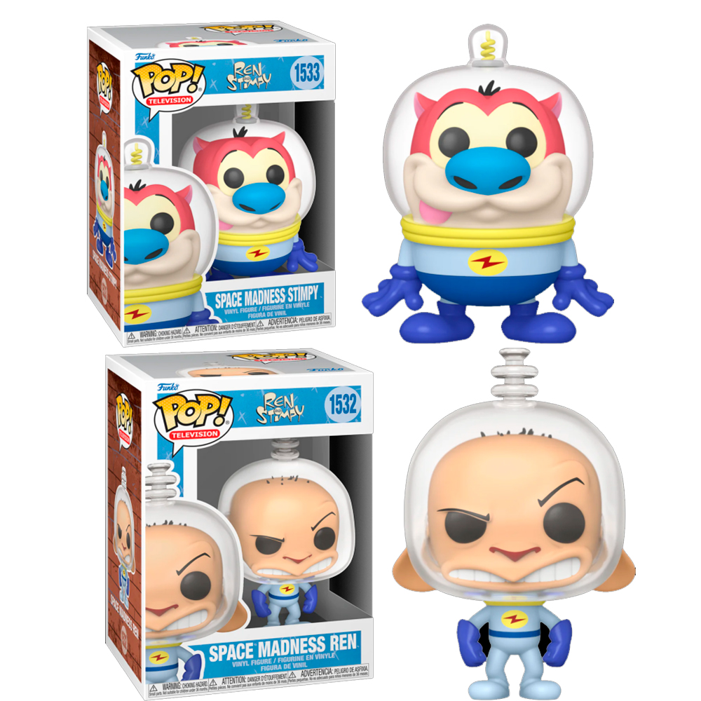 Funko Pack 2 funko Ren Stimpy Space Madness Nickelodeon Rewind Funko Pop 1533 1532