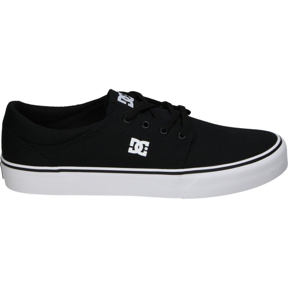 DC SHOES | Zapatilla DC Shoes Trase Tx para Hombre – Zapatillas en Color Negro y Blanco con Cordones – Modelo ADYS300126-BKW