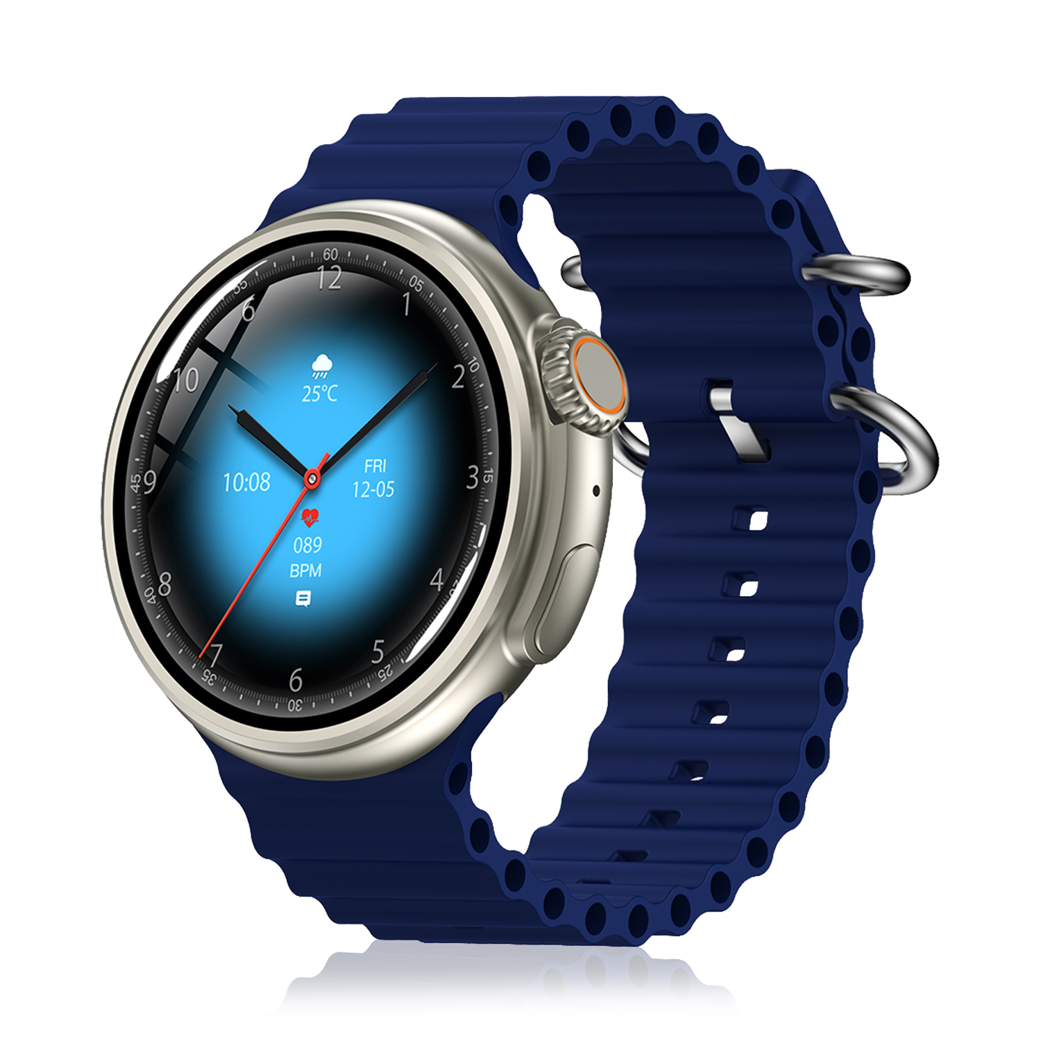 Smartwatch Z13 ULTRA con corona multifunción inteligente, con 20 modos deportivos y monitor de salud. Con dos correas de silicona. 5x1x5cm
