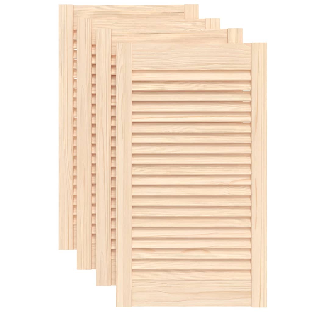 vidaXL 4x Puertas Persiana 69x39,4cm Celosía Color Natural,  Blanco, y mas