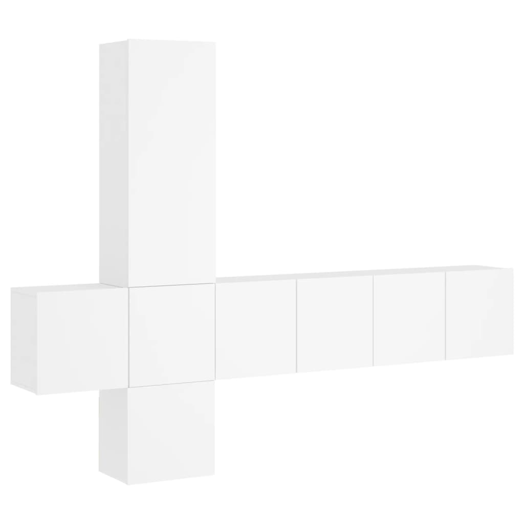 Vidaxl Muebles de TV de Pared 5 Piezas Madera de Ingeniería