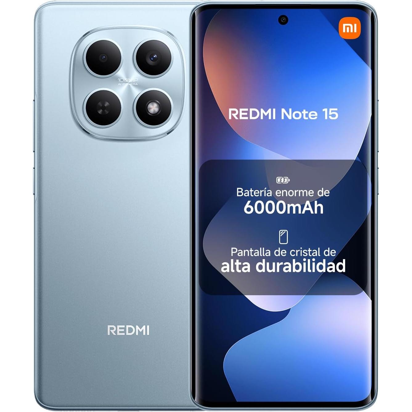Xiaomi Redmi Note 15 4G 8+256GB,AMOLED FHD+ 6,77", Helio G100 Ultra, 108MP, 6000mAh, NFC, IP64 Movil Libre Original