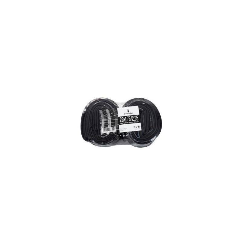 Chaoyang - Cámaras para montaña CHAOYANG Pack 2 cámaras 29x1.75/2.35 v/gorda-Schar con válvula Schrader, compatibles con ruedas de 29 pulgadas y anchos de neumático de 1.75 a 2.35 pulgadas, ideales para bicicletas de montaña y uso todo terreno