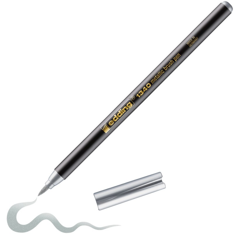 Edding - 1340 rotulador Fino/Medio Plata 1 pieza(s) 4-1340054