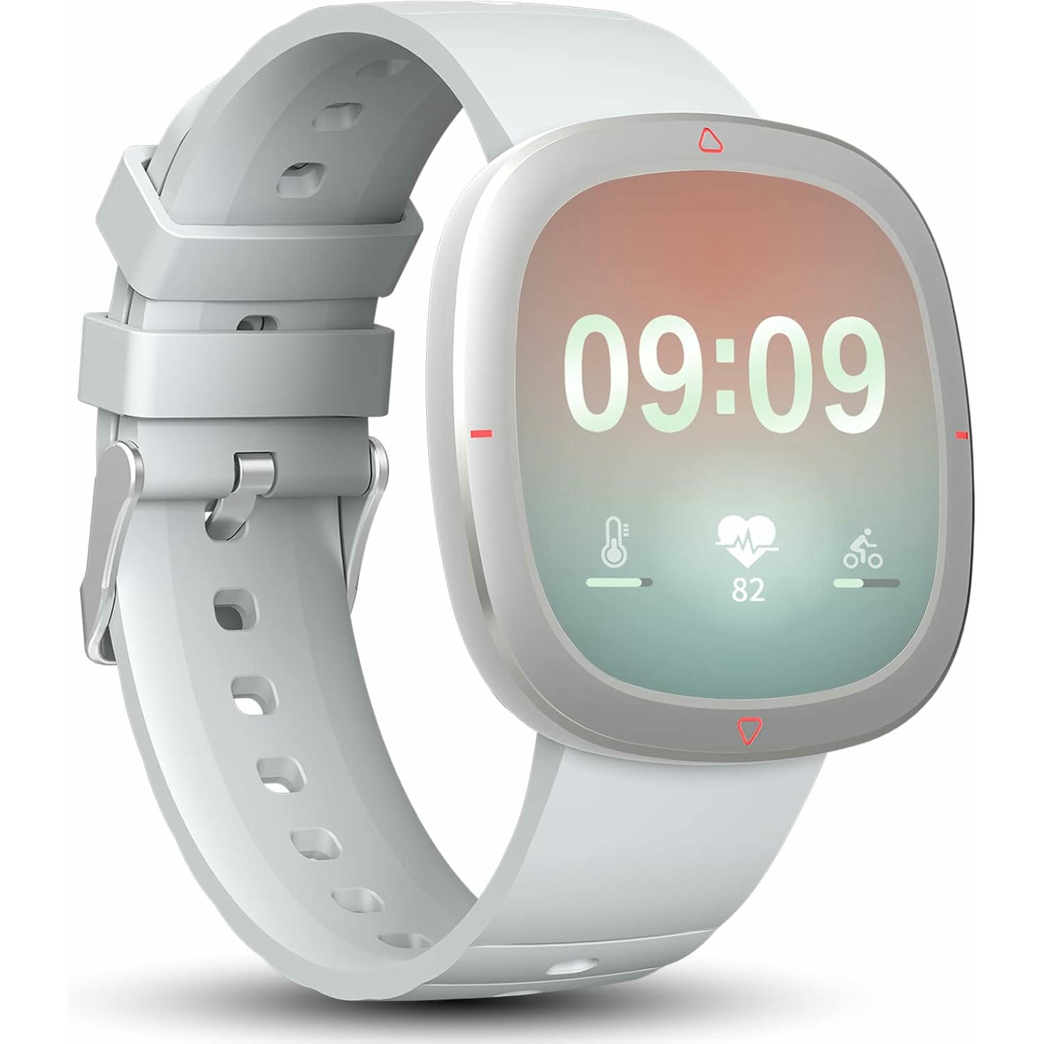 Reloj Inteligente Hombre, 1.32”Smartwatch Mujer IP68 Impermeable Reloj Deportivo con Pulsómetro Monitor de Sueño Monitores Actividad Cronómetros Calorías Podómetro para Android color Gris