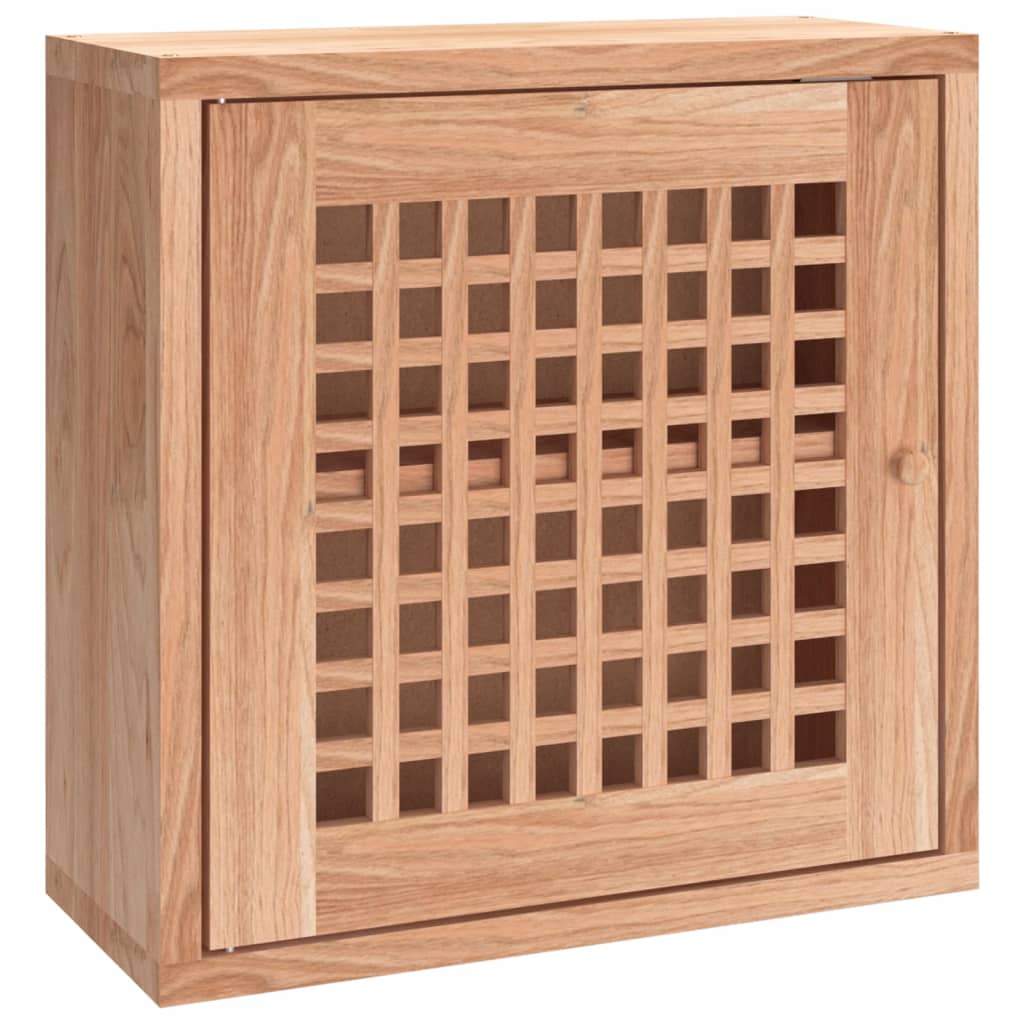 vidaXL Mueble de pared madera maciza nogal 42x18x42 cm