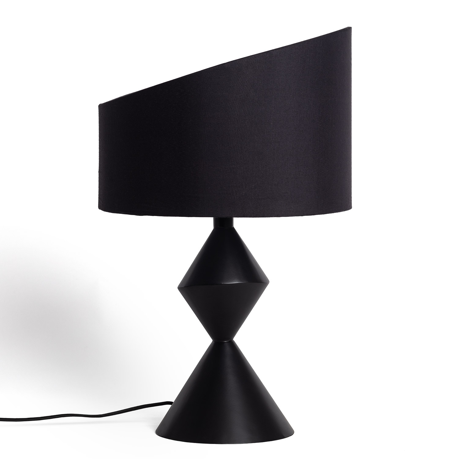 Ledkia Lámpara de Mesa Metal Ryhall Negro