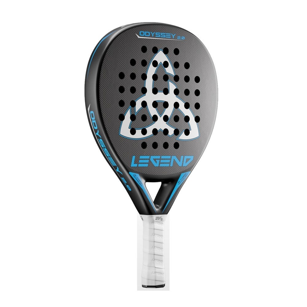 Pala de pádel Legend Odyssey - Para juego de potencia, forma lágrima con punto dulce amplio, carbono 3K.