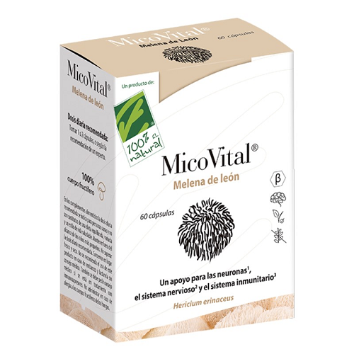 100% Natural Micovital Melena De Leon 60 Capsulas - Multivitaminas