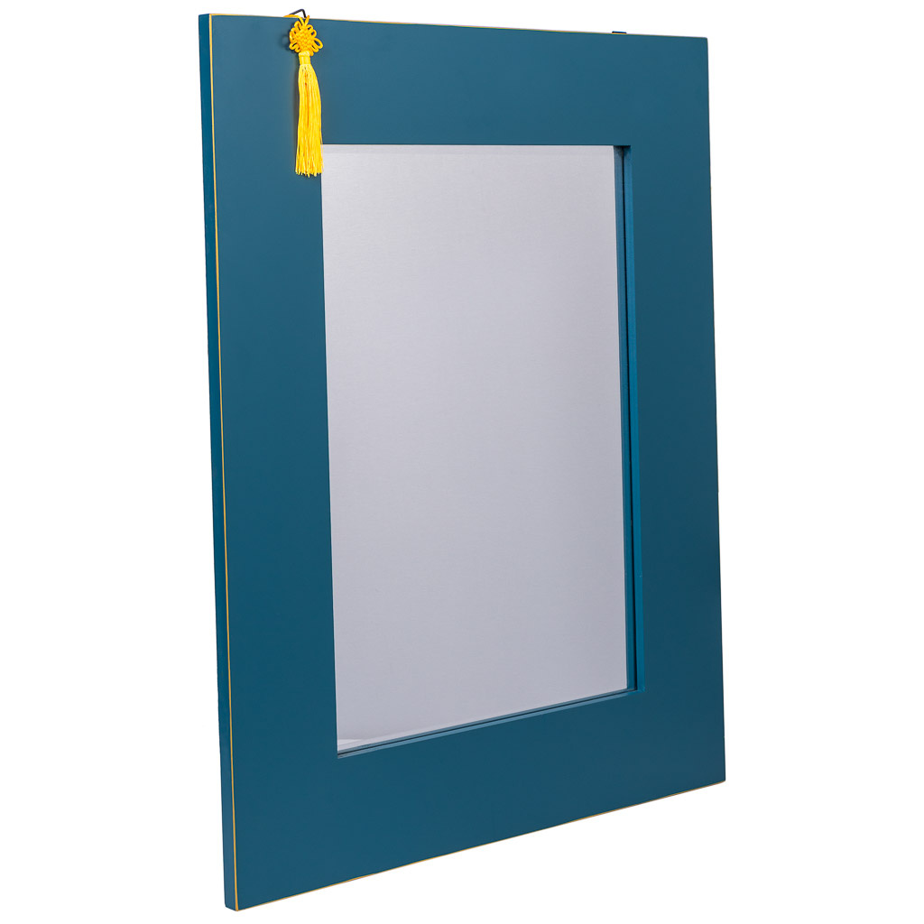 Wonderlust Deco - Espejo Rectangular de madera 70x2x90 Azul 70x2x90