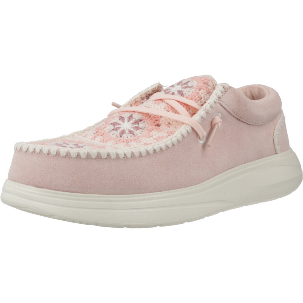 Zapatos Casual Mujer Marca Hey Dude Modelo Wendy Comf Suede Crochet