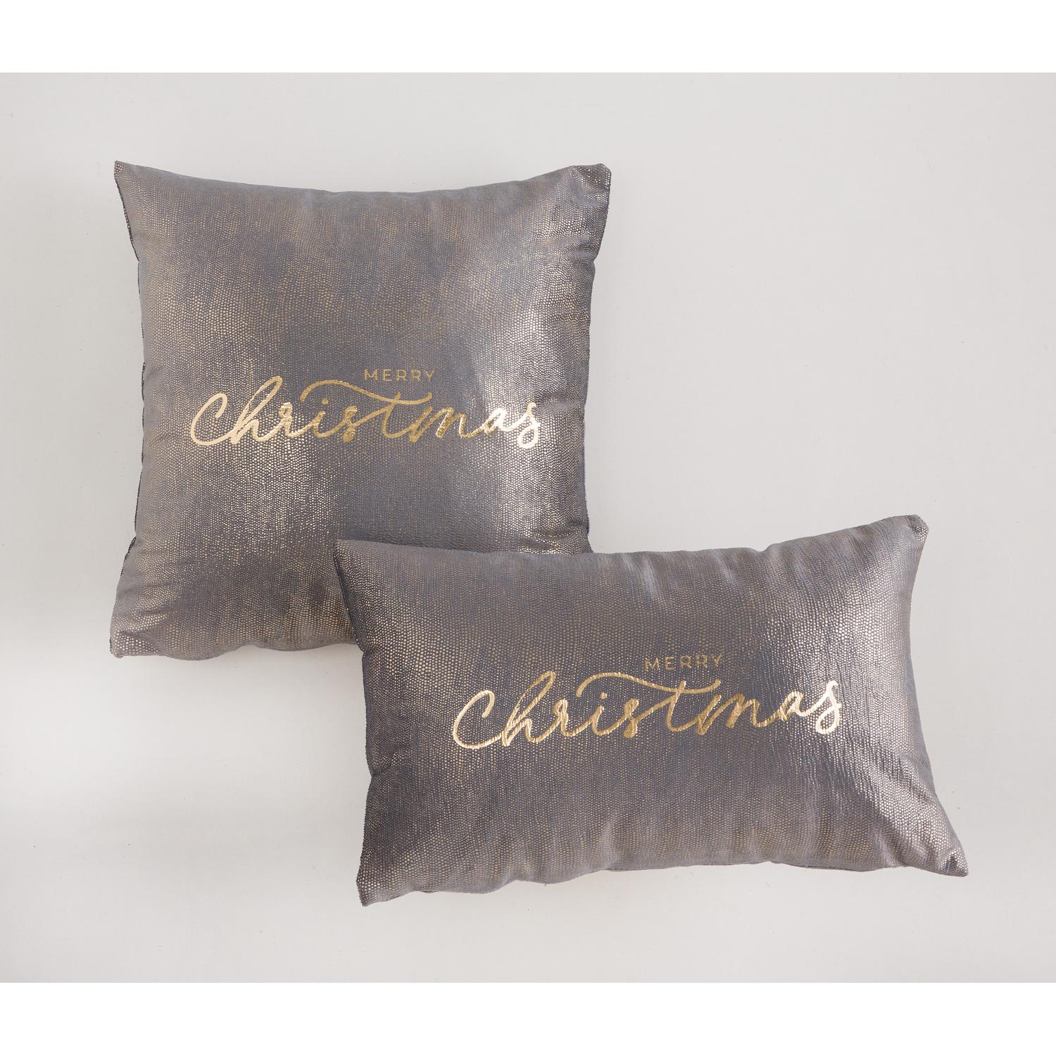 Mint Deco Pack 2 Fundas de Cojín Terciopelo Navideño - Decoración