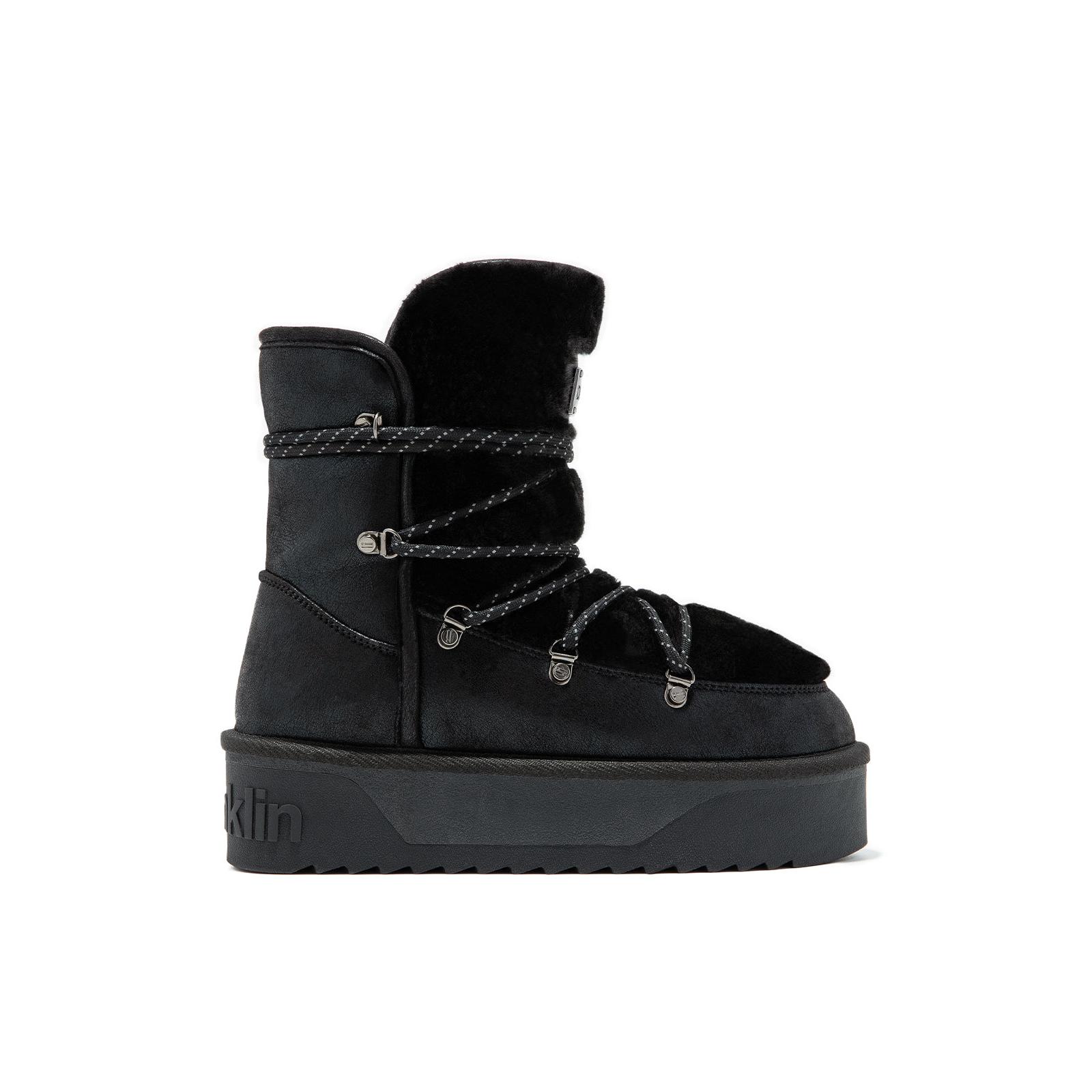 D.Franklin Botas Australianas de Mujer con Forro Exterior de Pelo Nordic V.2 Trk     - Botas para Mujer - Moda casual Mujer